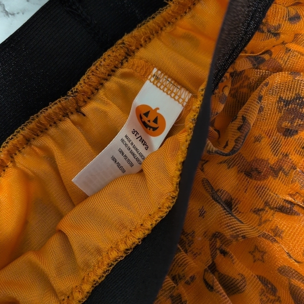 Halloween TUTU Size 3T Ruffled Orange With Assorted Pattern NWOT - Picture 4 of 5